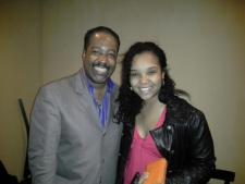 With Jazz Pianist, Eric Reed following his Jazz Showcase performance, April 2013